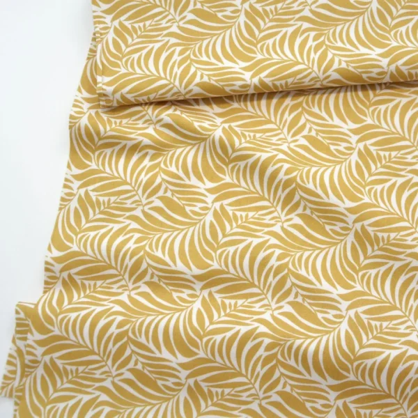 Popelín Flowing leaves - Cloud9 fabrics - Imagen 2