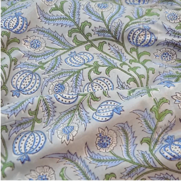 Tela algodón india estampado a mano - Iliana - Imagen 4