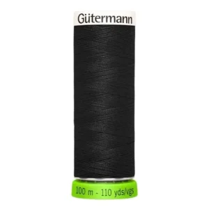 Hilo de coser reciclado 100m negro 000 - Gütermann