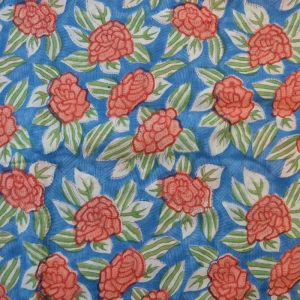 Tela algodón india estampado a mano - Theolise