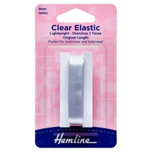 Cinta elástica transparente 9mm - Hemline