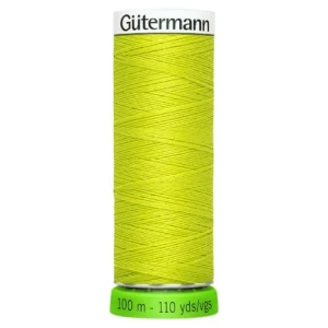 Hilo de coser reciclado 100m verde lima 334 - Gütermann
