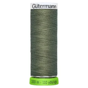 Hilo de coser reciclado 100m verde oliva 824 - Gütermann