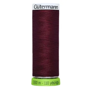 Hilo de coser reciclado 100m granate 369 - Gütermann