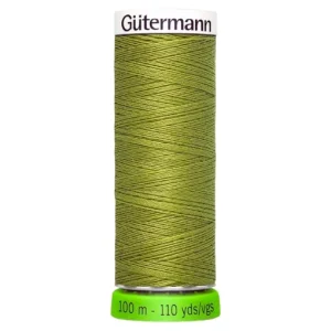 Hilo de coser reciclado 100m verde caqui 582 - Gütermann