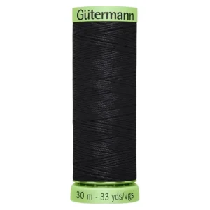 Hilo de torzal reciclado 30m negro 000 - Gütermann