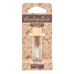 Agujas de tapicería y bordado ojo dorado nº 18-22 - Hemline Gold