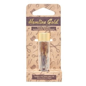 Surtido agujas de coser a mano ojo dorado - Hemline Gold