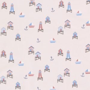 Punto de camiseta  Lighthouse rosa claro