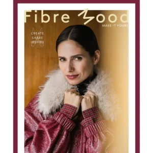 Portada de la revista Fibre Mood 36. Muestra diseños de abrigos, vestidos y ropa de invierno para coser